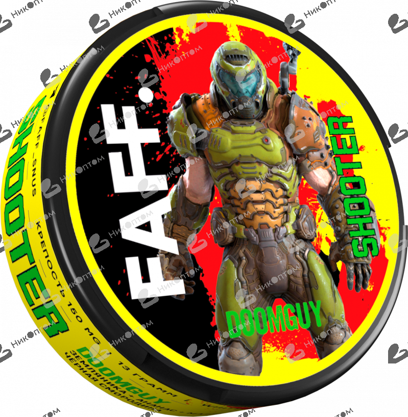 FAFF. - SHOOTER - DOOMGUY - Земляника + Ананас + Малина + Черная смородина (150mg)