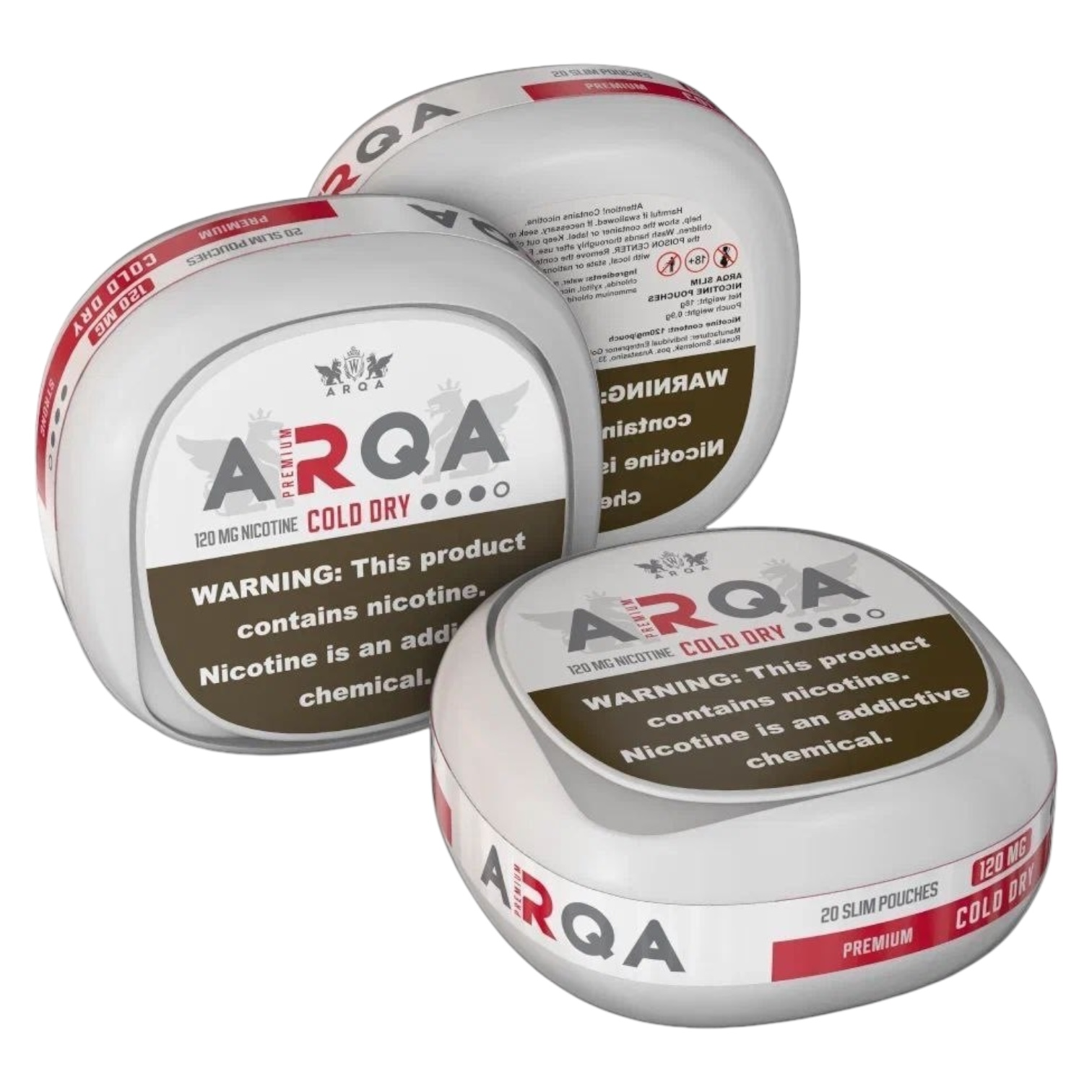 ARQA - PREMIUM (Slim) - COLD DRY - Колд Драй (120mg)