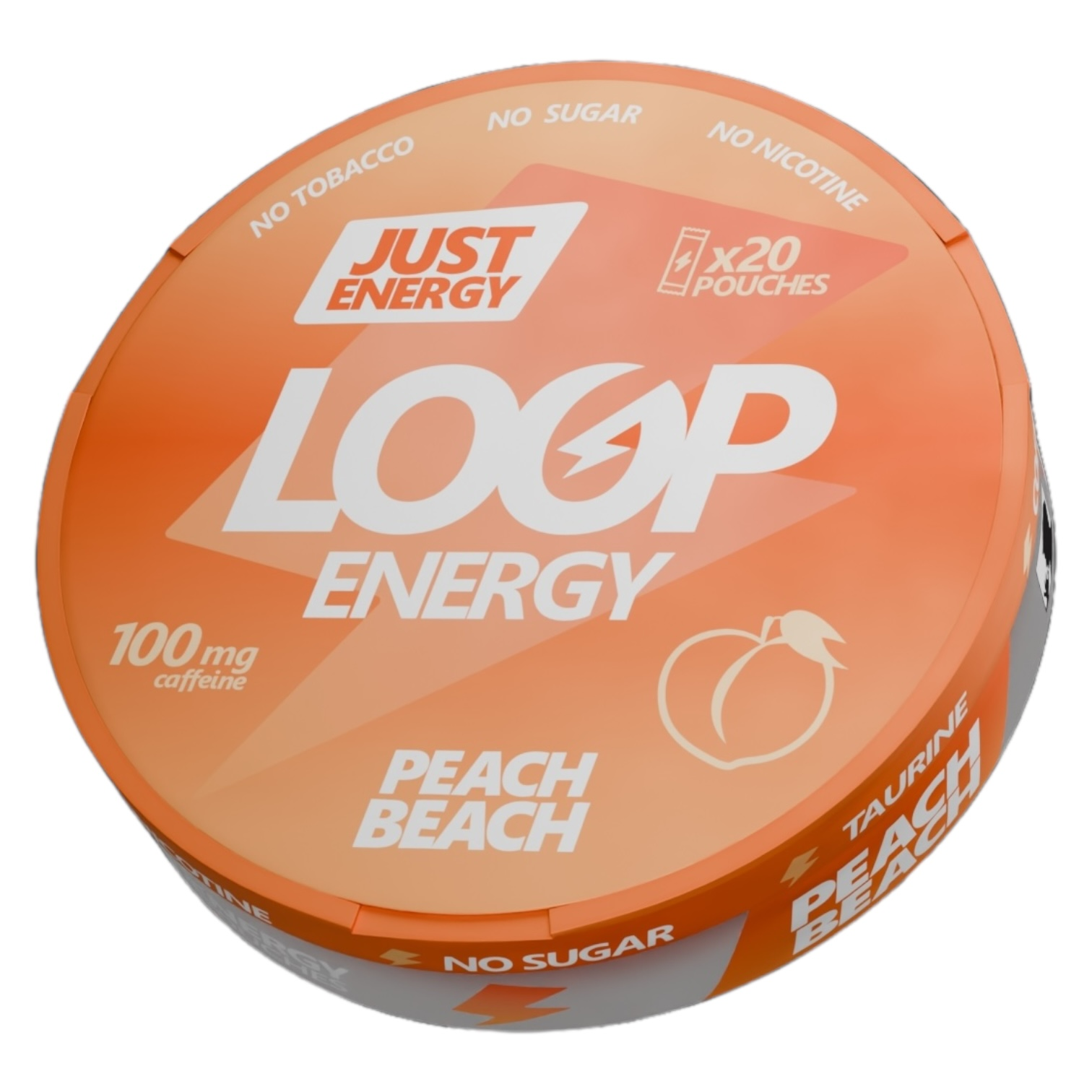 LooP - COFFEINE - PEACH BEACH - Персик (100mg)