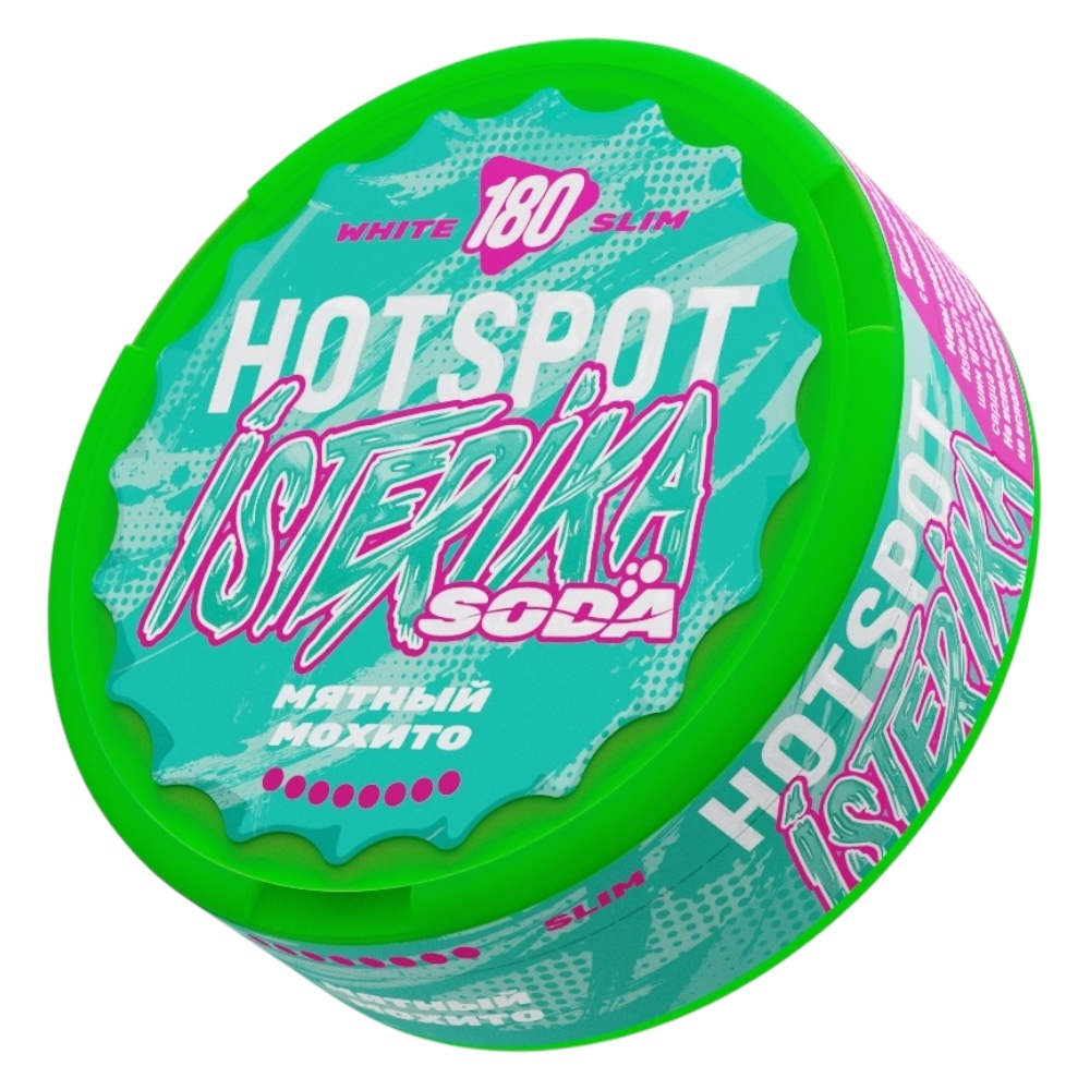HOTSPOT X ISTERIKA - SODA - SLIM - МЯТНЫЙ МОХИТО (180mg)
